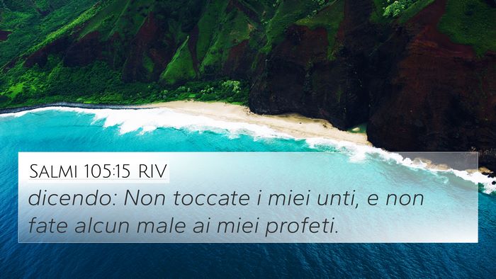 Salmi 105:15 RIV Bible Verse Image