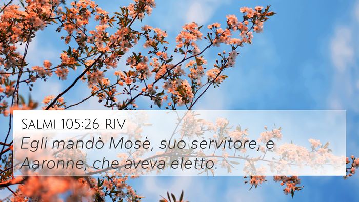 Salmi 105:26 RIV Bible Verse Image