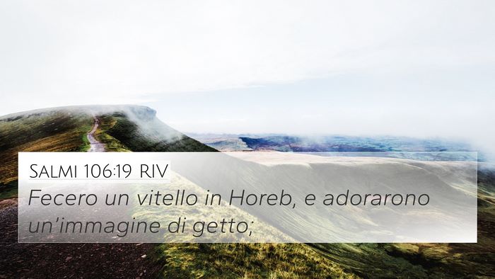 Salmi 106:19 RIV Bible Verse Image