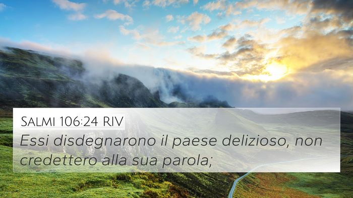 Salmi 106:24 RIV Bible Verse Image