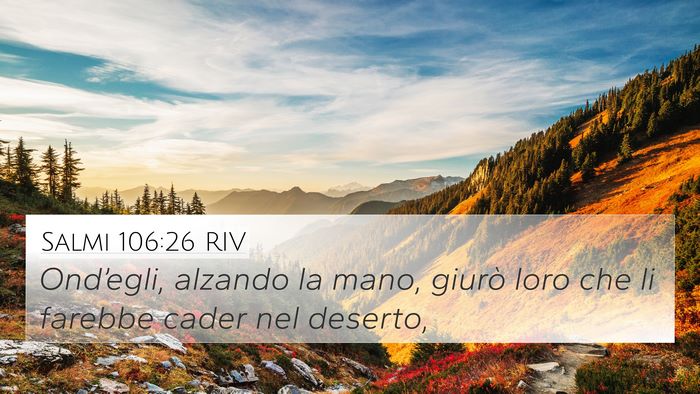 Salmi 106:26 RIV Bible Verse Image