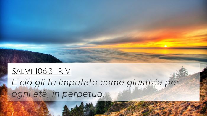 Salmi 106:31 RIV Bible Verse Image