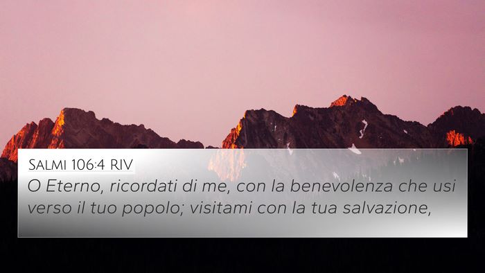 Salmi 106:4 RIV Bible Verse Image