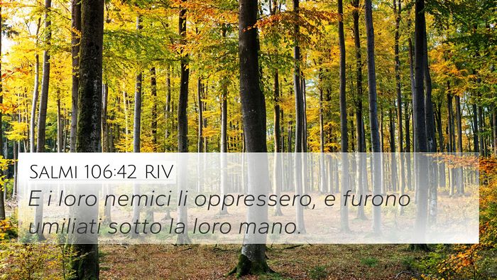 Salmi 106:42 RIV Bible Verse Image