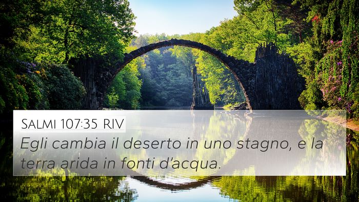 Salmi 107:35 RIV Bible Verse Image
