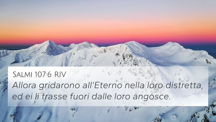 Salmi 107:6 RIV Bible Verse Image