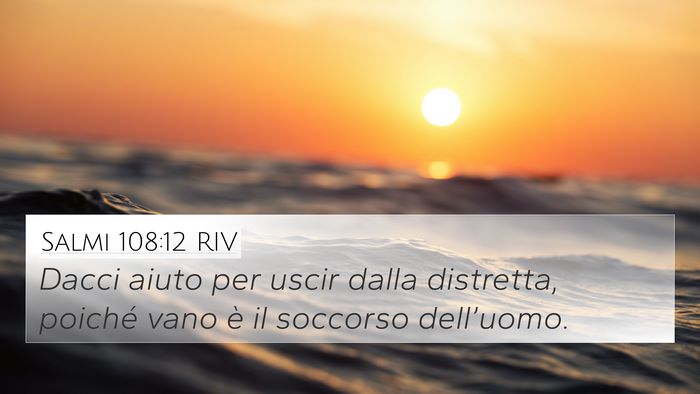 Salmi 108:12 RIV Bible Verse Image