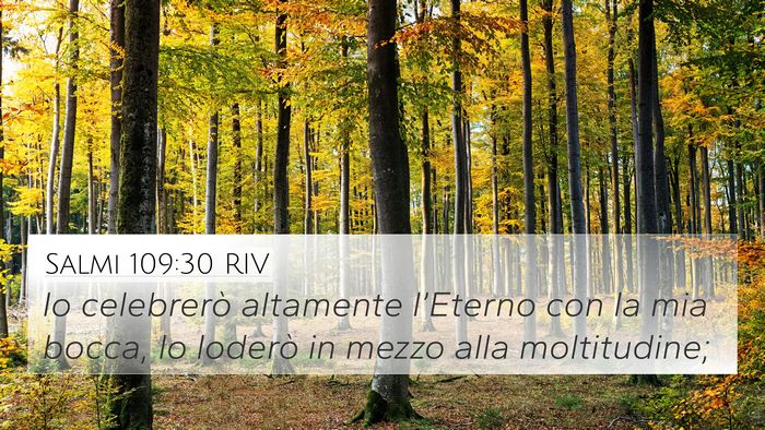 Salmi 109:30 RIV Bible Verse Image
