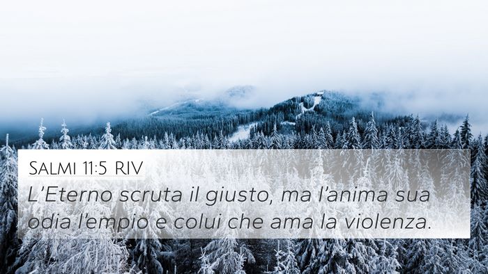 Salmi 11:5 RIV Bible Verse Image