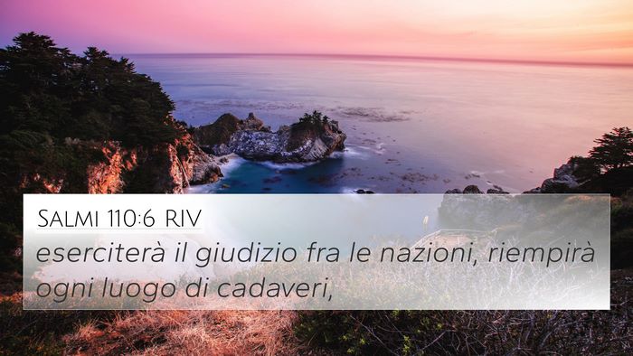 Salmi 110:6 RIV Bible Verse Image