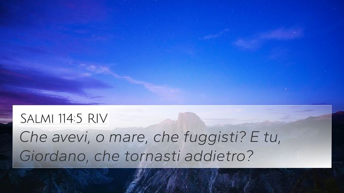 Salmi 114:5 RIV 4K Wallpaper - Che avevi, o mare, che fuggisti? E tu, Giordano, - 4K Wallpaper Bible Verse