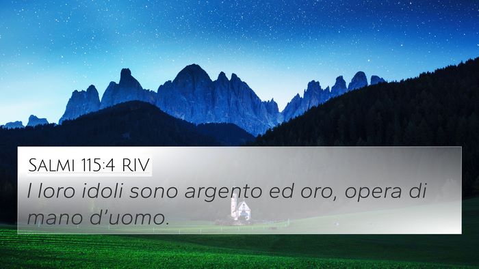 Salmi 115:4 RIV Bible Verse Image