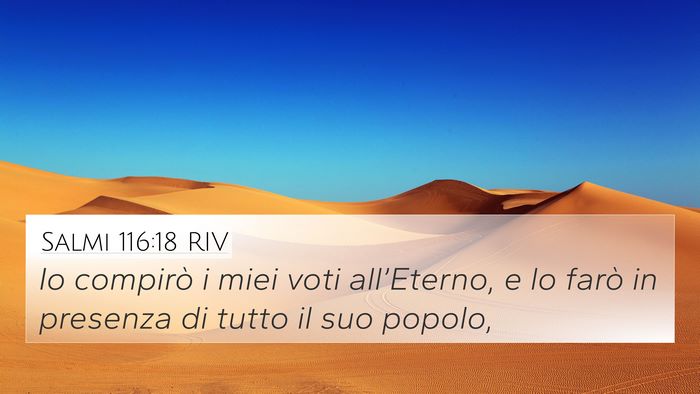 Salmi 116:18 RIV Bible Verse Image