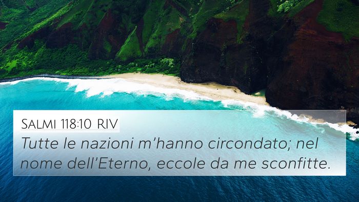 Salmi 118:10 RIV 4K Wallpaper - Tutte le nazioni m’hanno circondato; nel nome - 4K Wallpaper Bible Verse