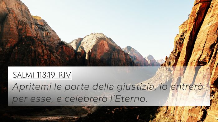 Salmi 118:19 RIV Bible Verse Image