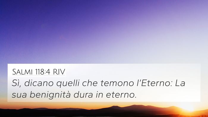 Salmi 118:4 RIV 4K Wallpaper - Sì, dicano quelli che temono l’Eterno: La sua - 4K Wallpaper Bible Verse