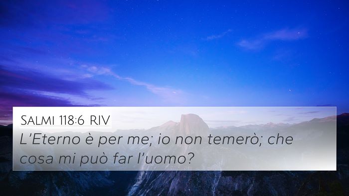 Salmi 118:6 RIV Bible Verse Image