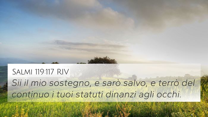 Salmi 119:117 RIV Bible Verse Image