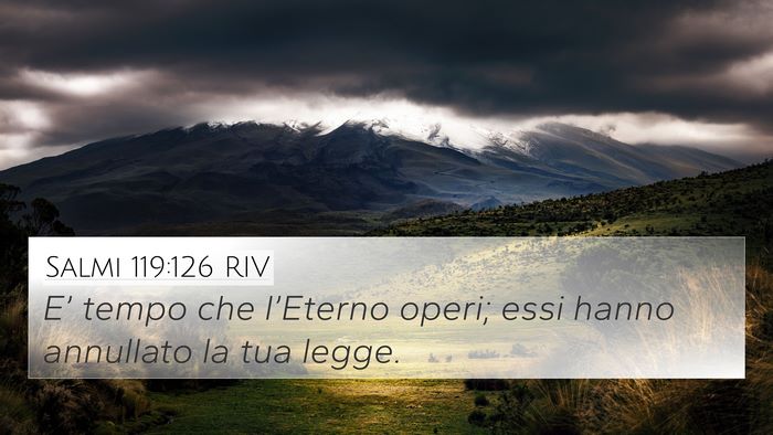 Salmi 119:126 RIV Bible Verse Image
