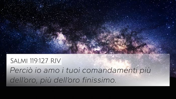 Salmi 119:127 RIV Bible Verse Image