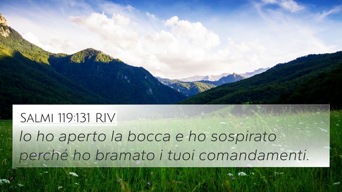 Salmi 119:131 RIV Bible Verse Image