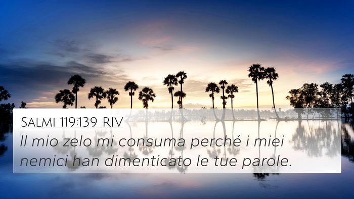 Salmi 119:139 RIV Bible Verse Image