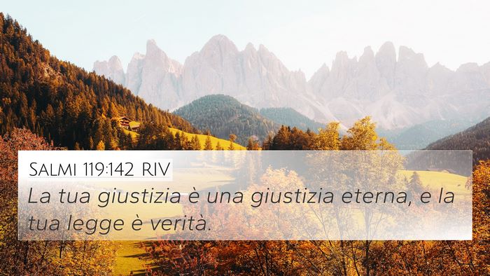 Salmi 119:142 RIV Bible Verse Image