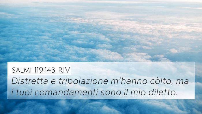 Salmi 119:143 RIV Bible Verse Image