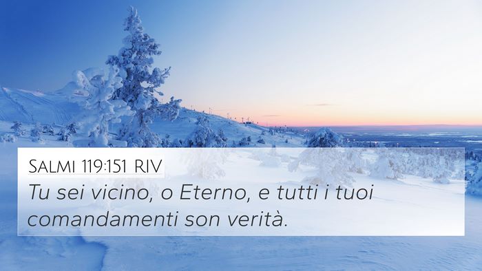 Salmi 119:151 RIV Bible Verse Image