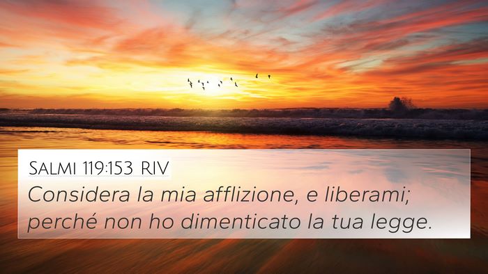 Salmi 119:153 RIV Bible Verse Image