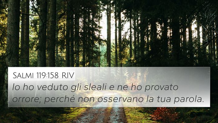 Salmi 119:158 RIV Bible Verse Image