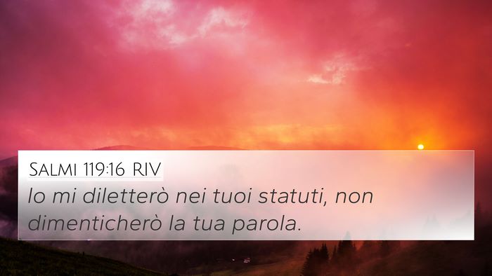 Salmi 119:16 RIV Bible Verse Image