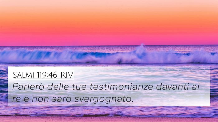 Salmi 119:46 RIV Bible Verse Image