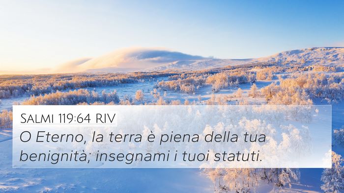 Salmi 119:64 RIV Bible Verse Image