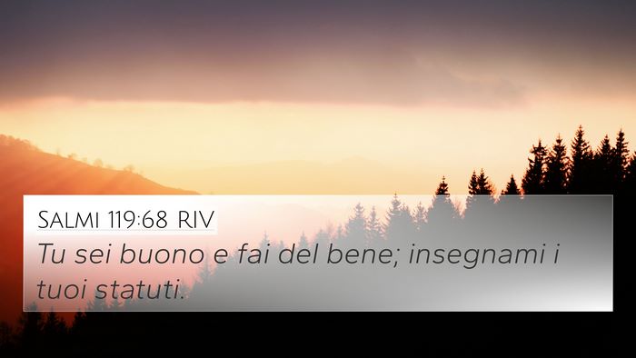 Salmi 119:68 RIV Bible Verse Image