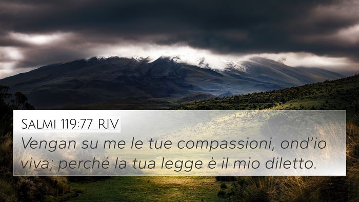 Salmi 119:77 RIV Bible Verse Image