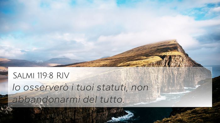 Salmi 119:8 RIV Bible Verse Image
