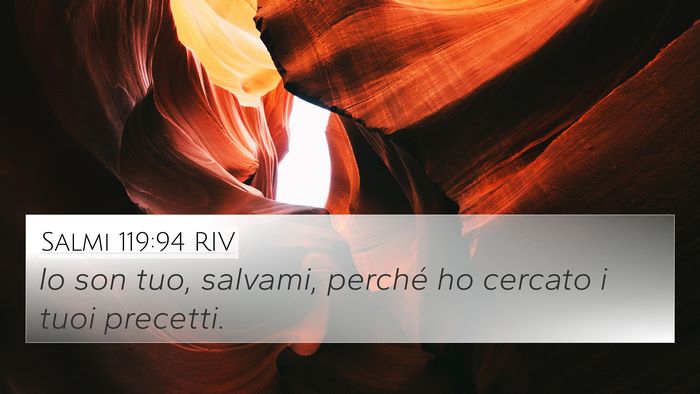 Salmi 119:94 RIV Bible Verse Image