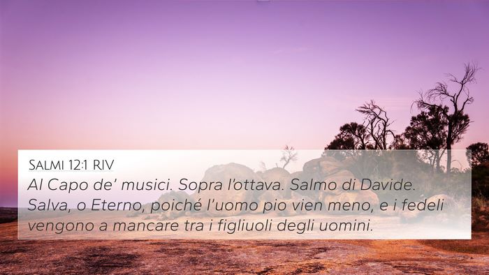 Salmi 12:1 RIV Bible Verse Image