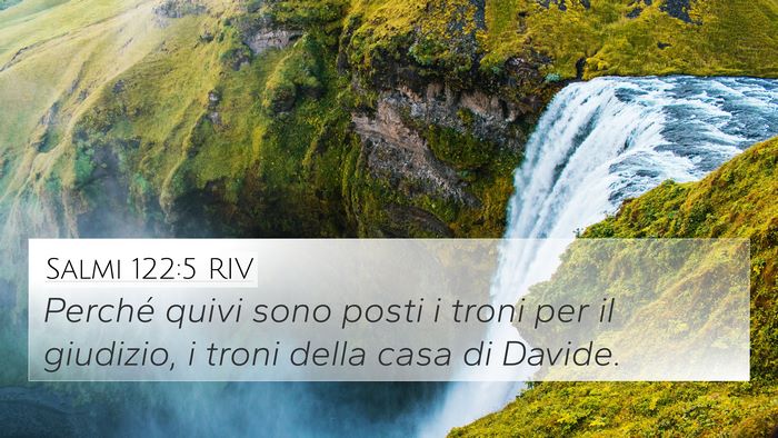 Salmi 122:5 RIV Bible Verse Image
