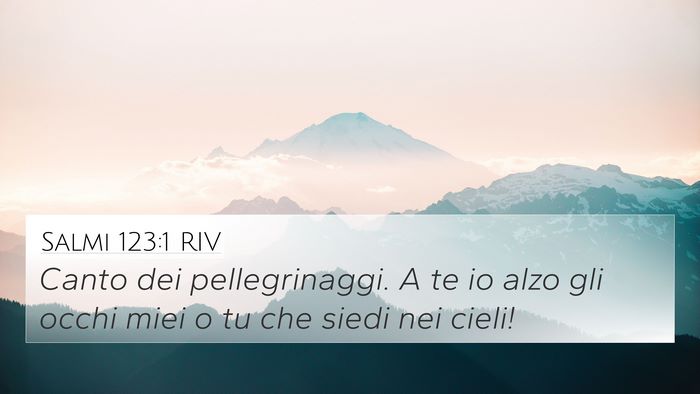 Salmi 123:1 RIV Bible Verse Image