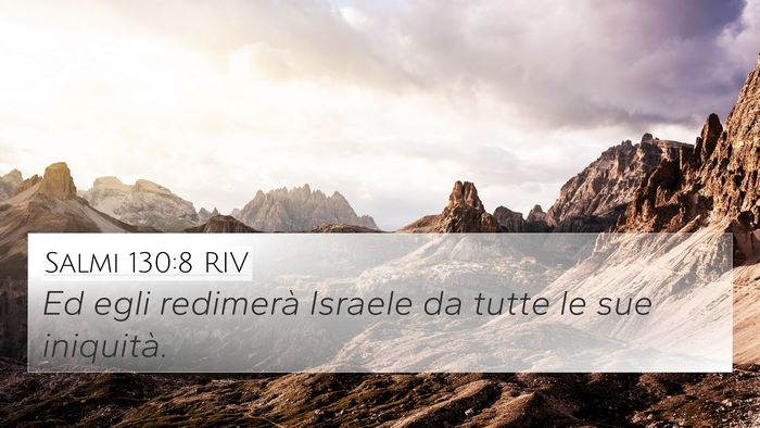 Salmi 130:8 RIV Bible Verse Image