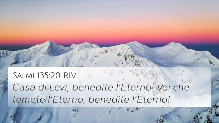 Salmi 135:20 RIV Bible Verse Image