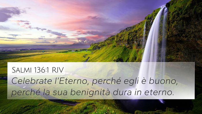 Salmi 136:1 RIV Bible Verse Image