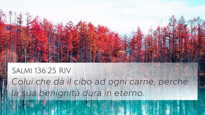 Salmi 136:25 RIV Bible Verse Image