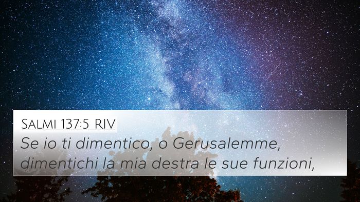 Salmi 137:5 RIV Bible Verse Image