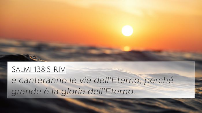 Salmi 138:5 RIV Bible Verse Image