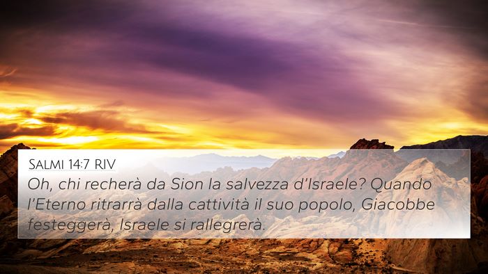 Salmi 14:7 RIV Bible Verse Image