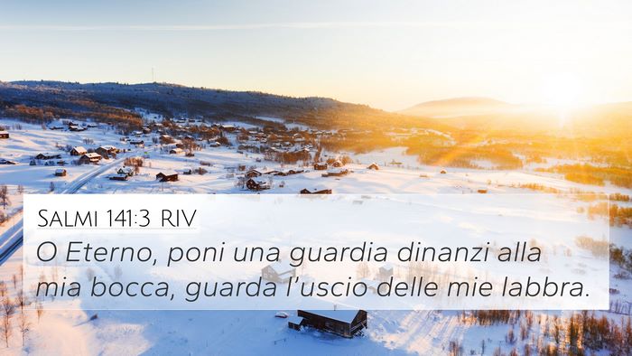 Salmi 141:3 RIV Bible Verse Image