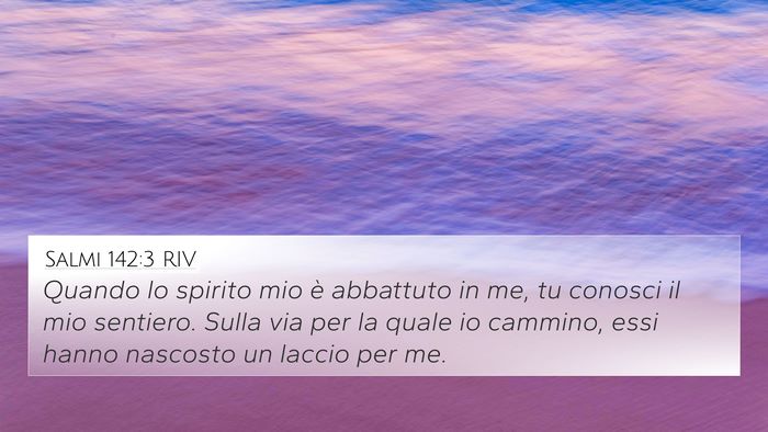 Salmi 142:3 RIV Bible Verse Image